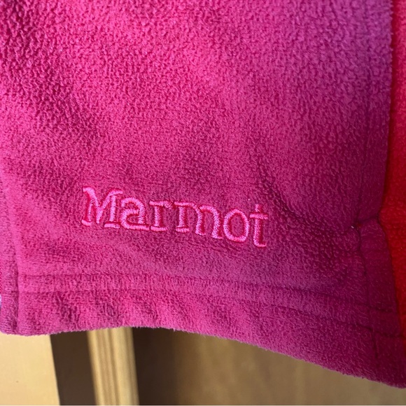 Marmot Red Fleece Zip-Up Sweater - Picture 2 of 5